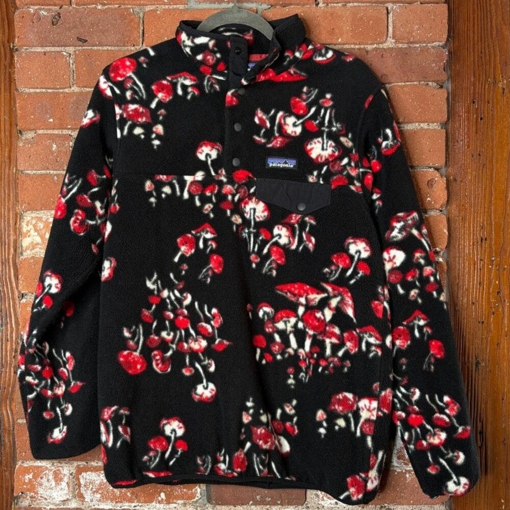 Patagonia Mushroom Synchilla Snap T Fleece Sz M